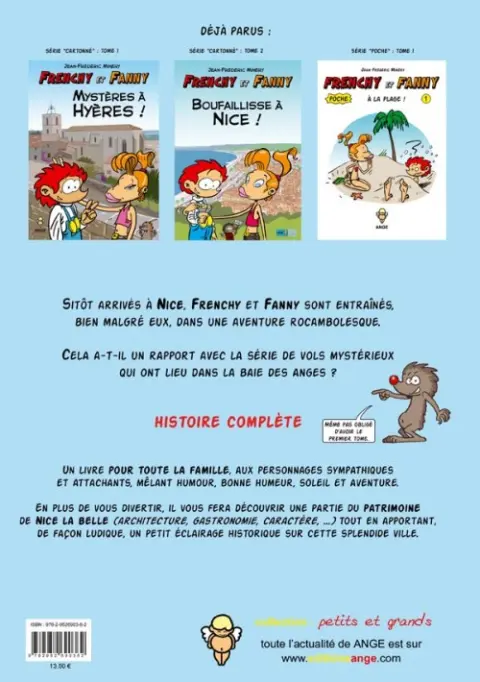 Verso de l'album Frenchy et Fanny Tome 2 Boufaillisse à Nice !