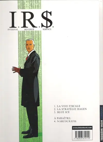 Verso de l'album I.R.$. Tome 2 La stratégie Hagen
