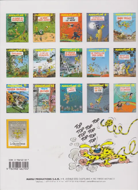 Verso de l'album Marsupilami Tome 2 Le bébé du bout du monde