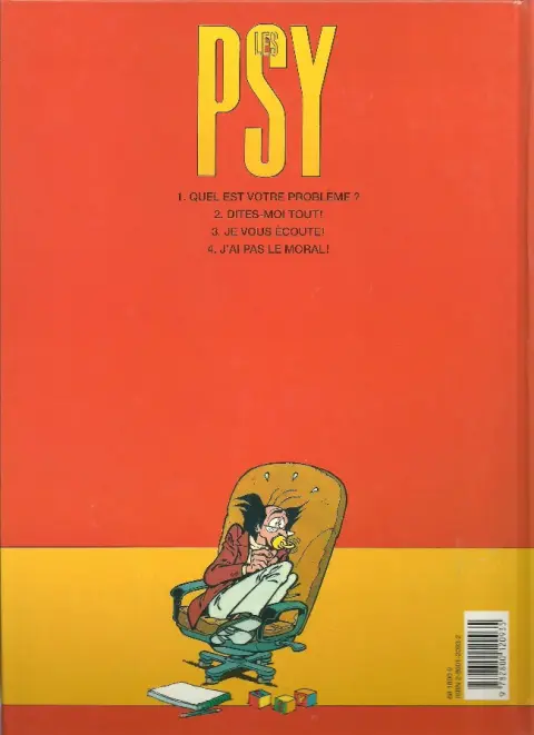 Verso de l'album Les Psy Tome 1 Quel est votre problème ?