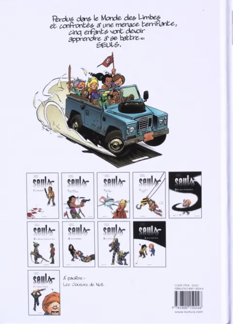 Verso de l'album Seuls Tome 6 La quatrième dimension et demie.