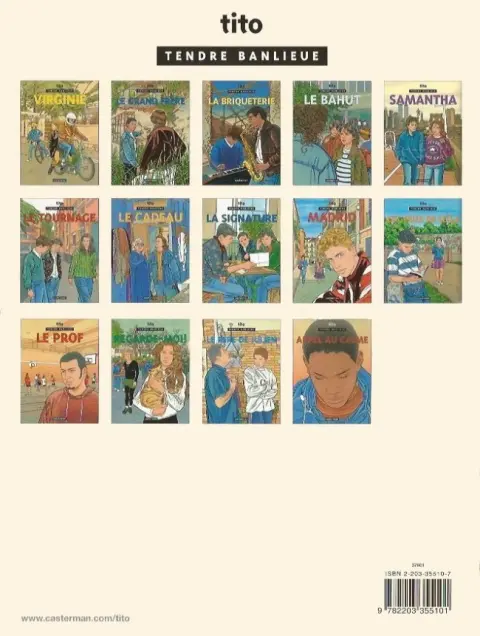 Verso de l'album Tendre banlieue Tome 10 Les yeux de Leïla