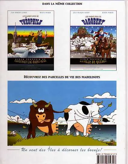 Verso de l'album Le Tour du Québec en BD Tome 1 Les aventures de Néciphore