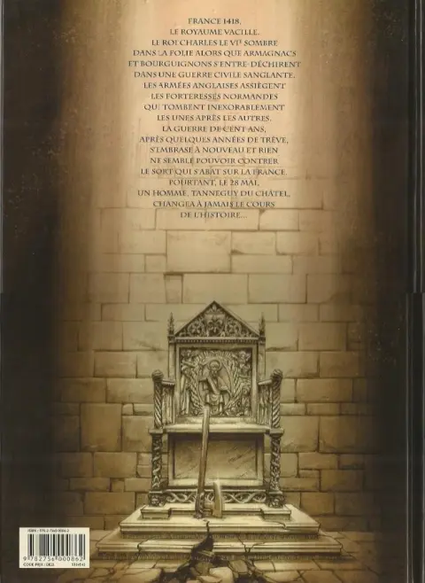 Verso de l'album Le Trône d'Argile Tome 1 Le chevalier à la hache