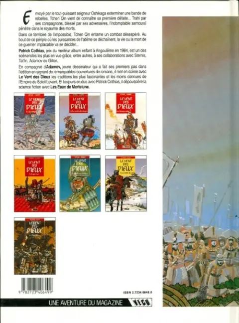 Verso de l'album Le Vent des Dieux Tome 2 Le ventre du dragon