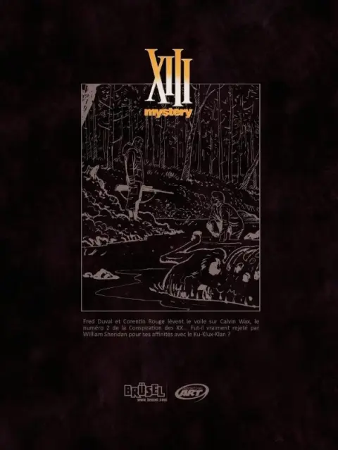 Verso de l'album XIII Mystery Tome 10 Calvin Wax