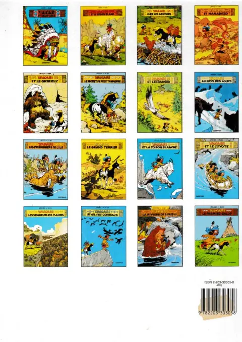 Verso de l'album Yakari Tome 5 Yakari et le grizzly