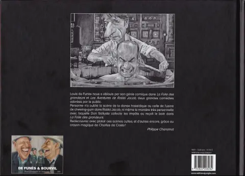 Verso de l'album Louis de Funès Rabbi Jacob à la folie !