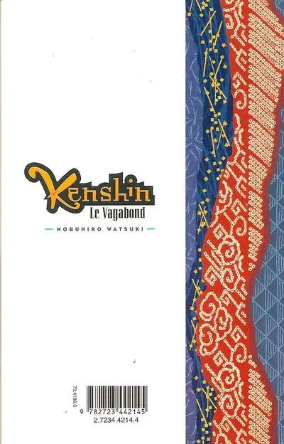 Verso de l'album Kenshin le Vagabond 27 La réponse