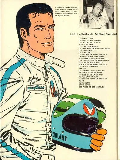 Verso de l'album Michel Vaillant Tome 26 Champion du monde