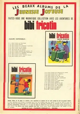 Verso de l'album Les Pieds Nickelés Tome 71 Les Pieds Nickelés hippies