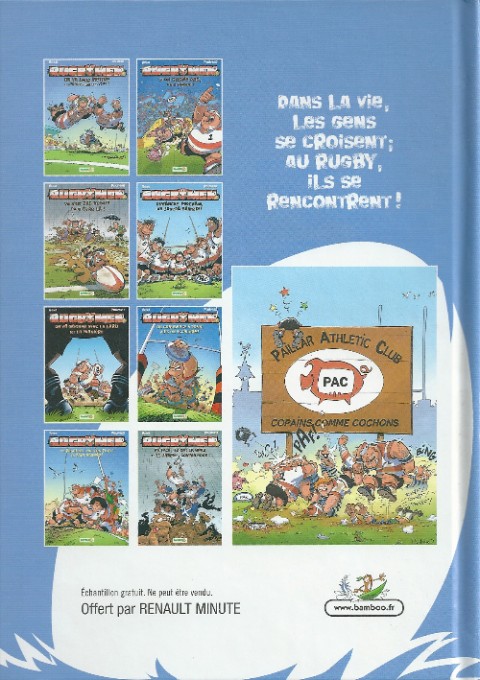 Verso de l'album Les Rugbymen Le Best-of Le Best of (2011)
