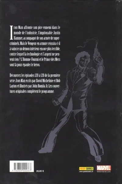 Verso de l'album Best of Marvel 14 Iron Man : Le Diable en bouteille
