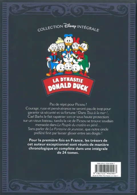 Verso de l'album La Dynastie Donald Duck Tome 11 Le Peuple du cratère en peril et autres histoires (1960 - 1961)