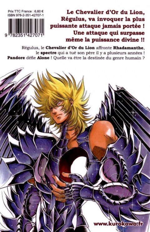 Verso de l'album Saint Seiya the lost canvas 23