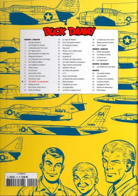 Verso de l'album Buck Danny Tome 15 NC-22654 ne répond plus