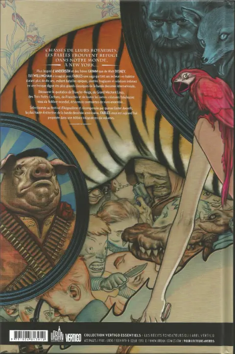 Verso de l'album Fables Volume 1