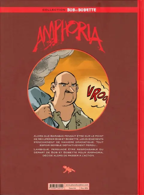 Verso de l'album Bob et Bobette : Amphoria Tome 4 Lambique