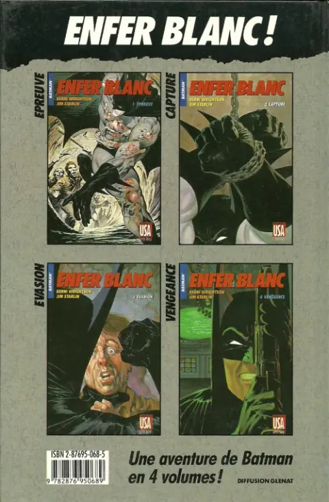 Verso de l'album Super Héros Tome 14 Batman : Enfer blanc 2/4 - Capture
