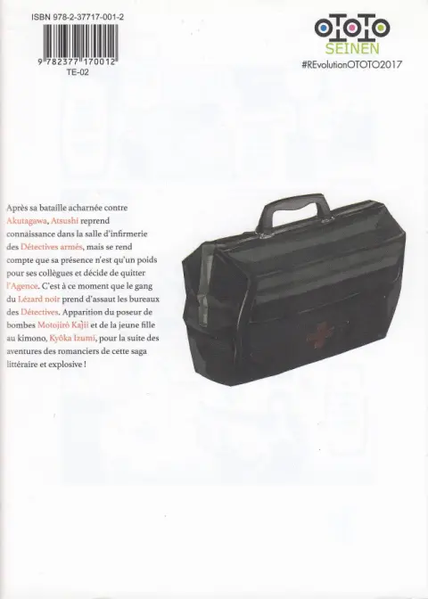 Verso de l'album Bungô Stray Dogs 02