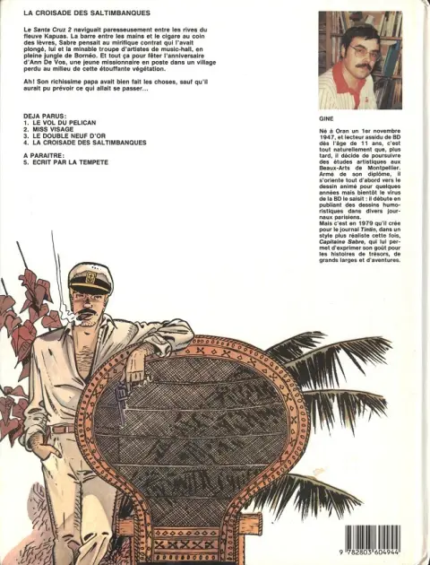 Verso de l'album Capitaine Sabre Tome 4 La croisade des saltimbanques