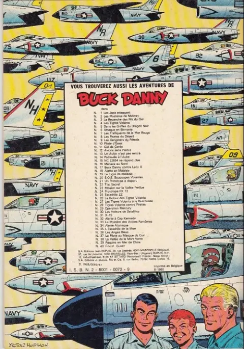 Verso de l'album Buck Danny Tome 35 L'escadrille de la mort