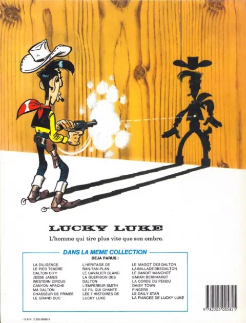 Verso de l'album Lucky Luke Tome 38 Ma Dalton