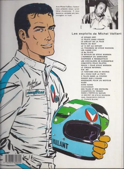 Verso de l'album Michel Vaillant Tome 26 Champion du monde