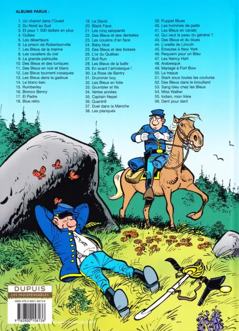 Verso de l'album Les Tuniques Bleues Tome 14 Le Blanc-bec
