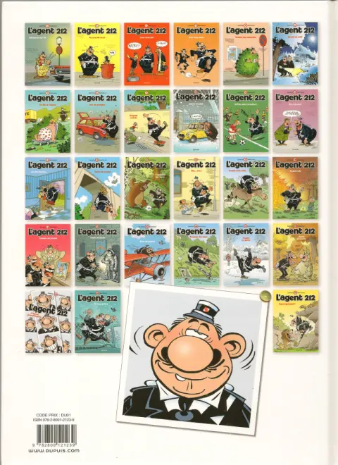 Verso de l'album L'Agent 212 Tome 16 Flic... Aïe!