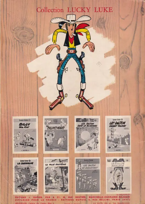 Verso de l'album Lucky Luke Tome 15 L'évasion des Dalton