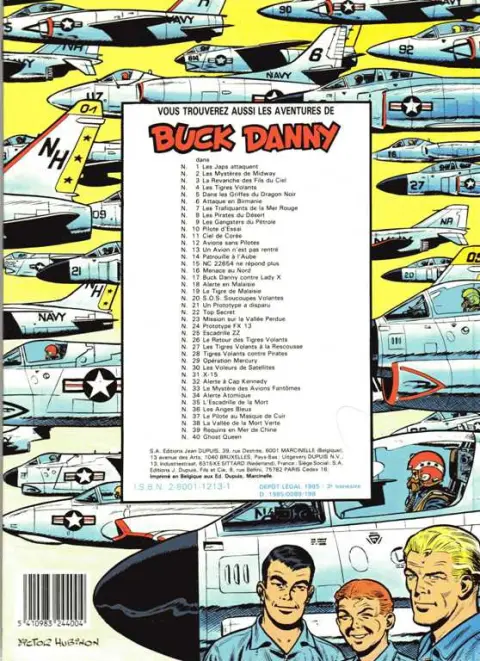 Verso de l'album Buck Danny Tome 17 Buck Danny contre Lady X