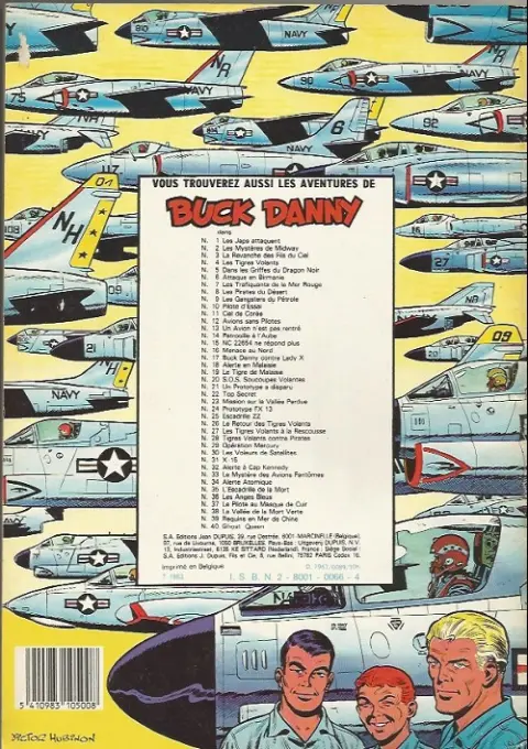 Verso de l'album Buck Danny Tome 29 Opération Mercury