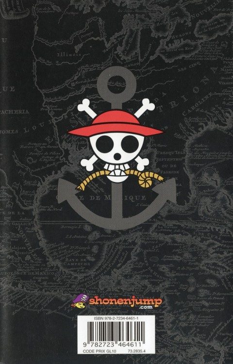 Verso de l'album One Piece Tome 46 À l'aventure sur l'île fantôme