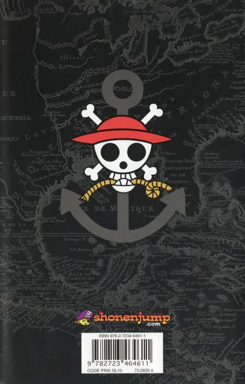 Verso de l'album One Piece Tome 46 À l'aventure sur l'île fantôme
