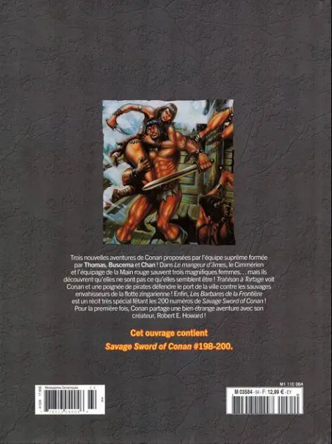 Verso de l'album The Savage Sword of Conan - La Collection Tome 64 Le mangeur d'Âmes