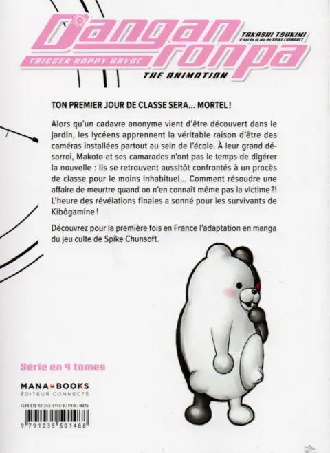Verso de l'album Danganronpa - Trigger Happy Havoc 4