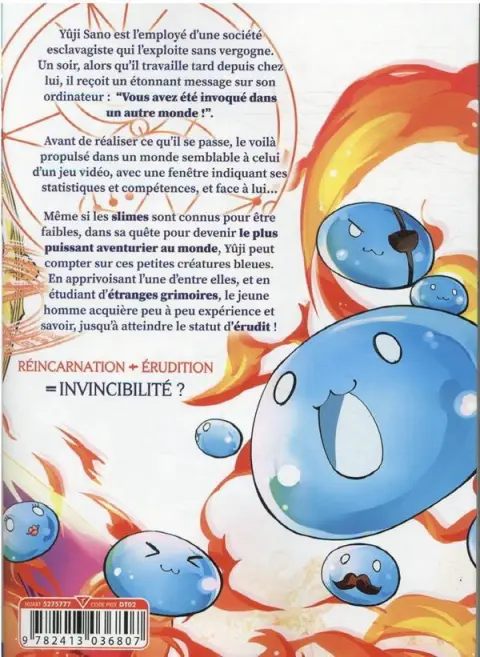 Verso de l'album Réincarné dans un autre monde 1