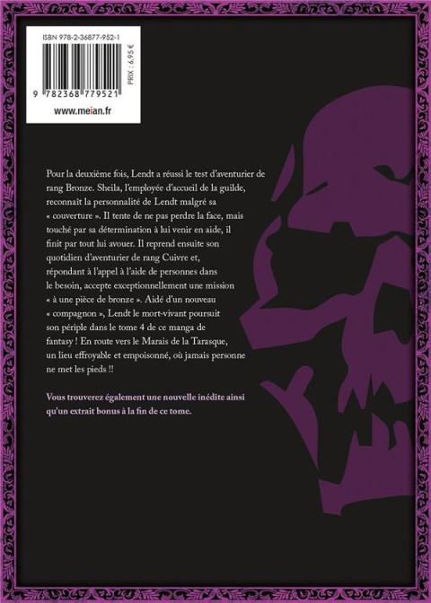 Verso de l'album The Unwanted Undead Adventurer Tome 4