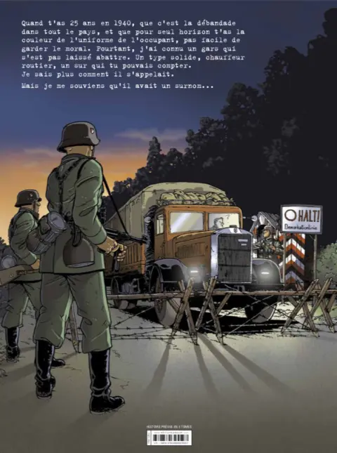 Verso de l'album Le merlu Tome 1 Les routes de la défaite