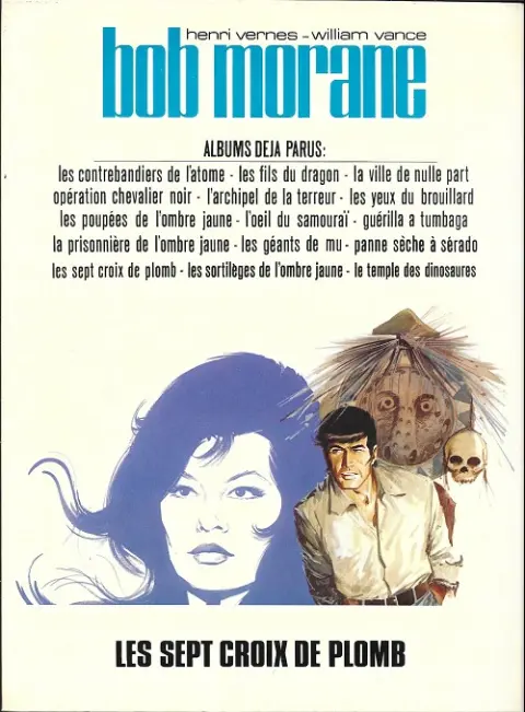 Verso de l'album Bob Morane Tome 22 Les sept croix de plomb