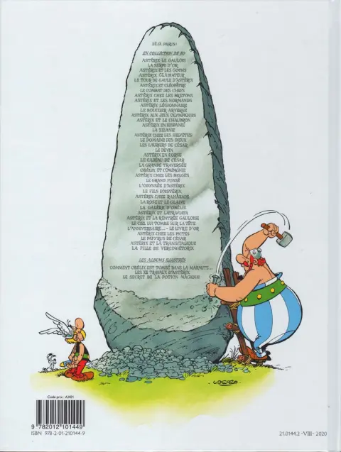 Verso de l'album Astérix Tome 12 Astérix aux jeux olympiques