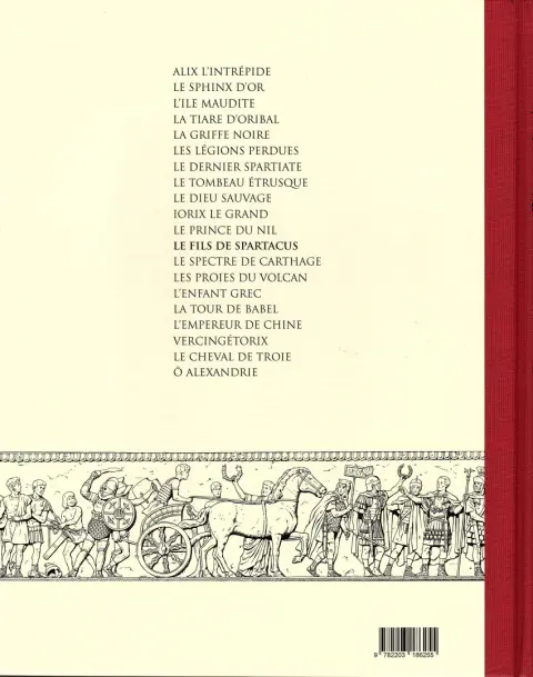 Verso de l'album Alix Tome 12 Le fils de Spartacus