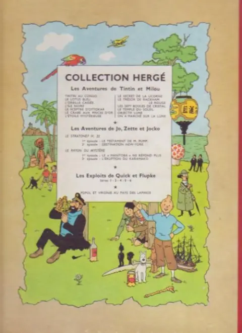Verso de l'album Tintin Tome 17 On a marché sur la Lune