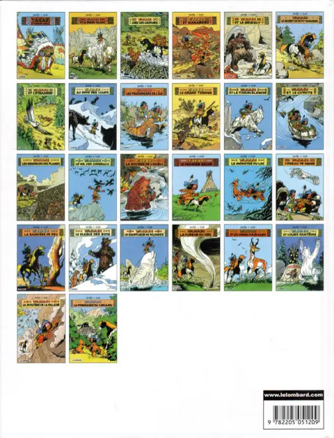 Verso de l'album Yakari Tome 13 Les seigneurs des plaines
