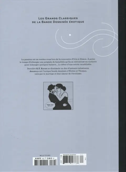 Verso de l'album Les Grands Classiques de la Bande Dessinée Érotique - La Collection Tome 162 Amabilia - Tome 1