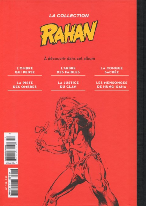 Verso de l'album Rahan (La Collection - Hachette) Tome 32