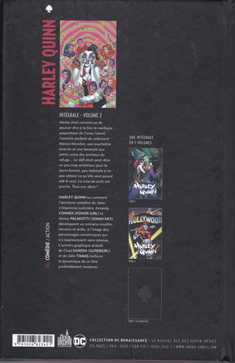 Verso de l'album Harley Quinn Volume 2 Intégrale