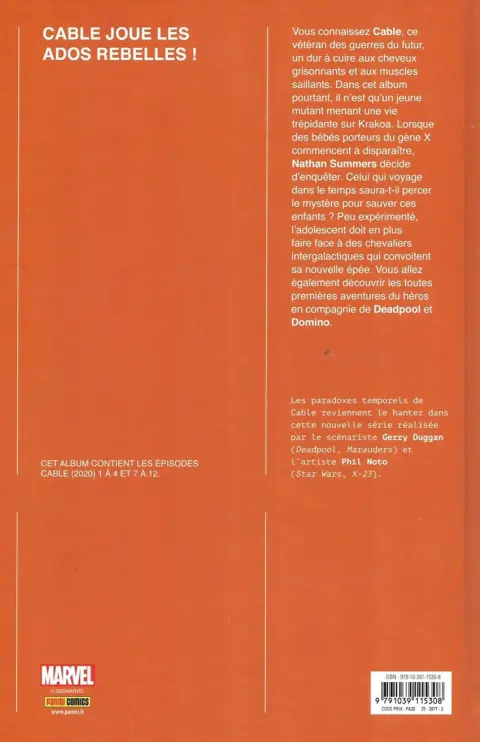 Verso de l'album Cable Gros calibres