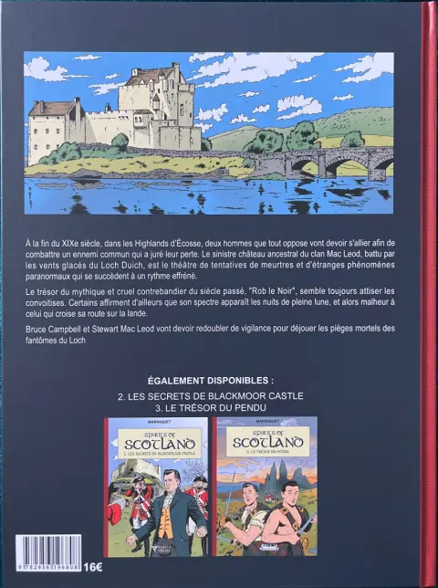 Verso de l'album Spirits of Scotland 1 Les Fantômes du Loch